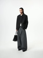 BOOGOOVOGUE Collarless Wool Jacket