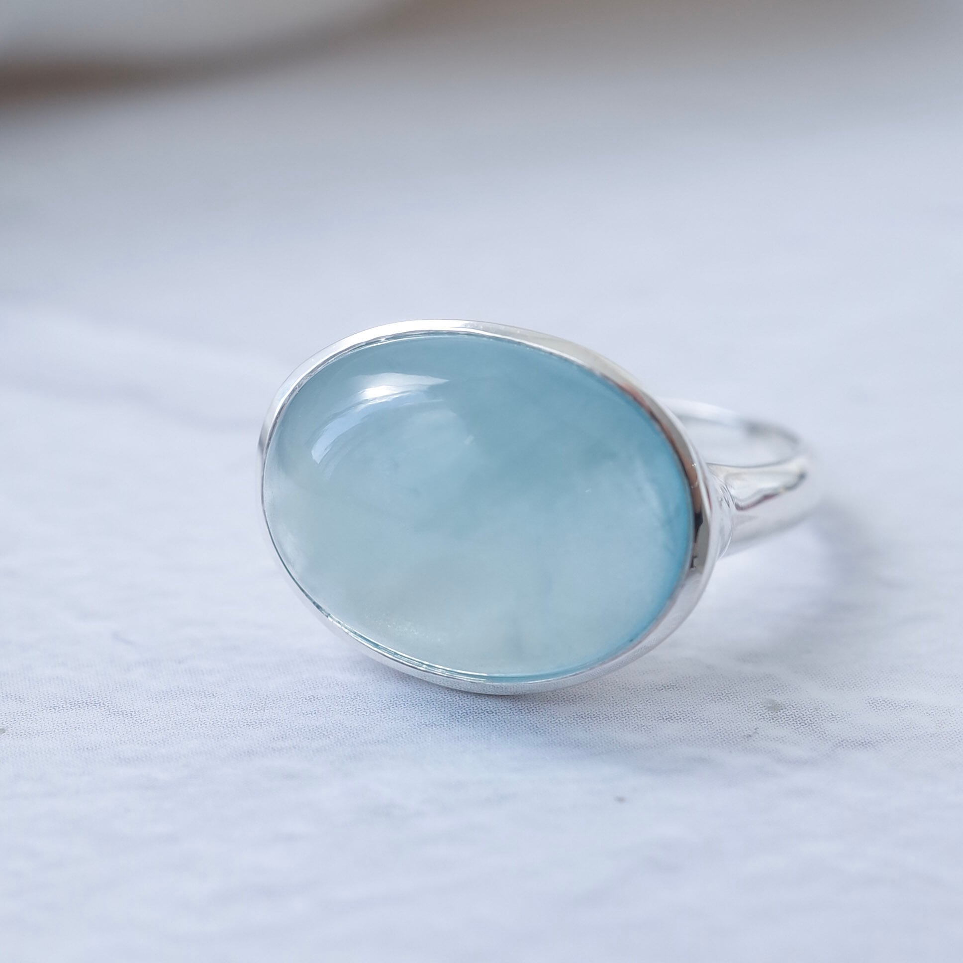 匿名★非加熱アクアマリンリング★ Aquamarine アクアマリン リング | DoubleMoon jewelry