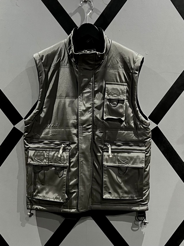 【X VINTAGE】Multi Pocket Gimmick Vintage Loose Vest