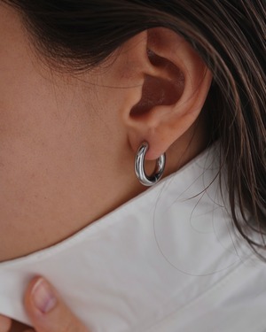 316L thick hoop pierce［SILVER］#p28