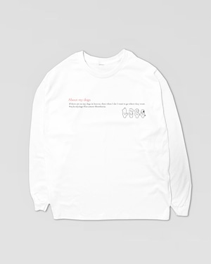 About my dogs long sleeve shirts white