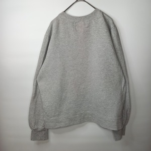 RED SHIRT　クルーネック　スウェット　プリント　トレーナー　グレー　L