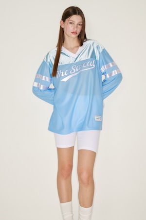 [The Sweat.] Shiny Sports Jersey (SKYBLUE) 正規品 韓国ブランド 韓国通販 韓国代行 韓国ファッション  日本 店舗