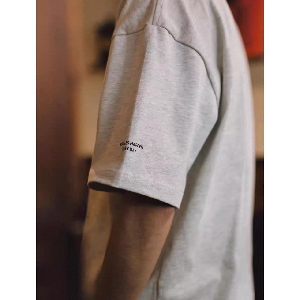 Minimal print oversized t-shirt 0554 - 7