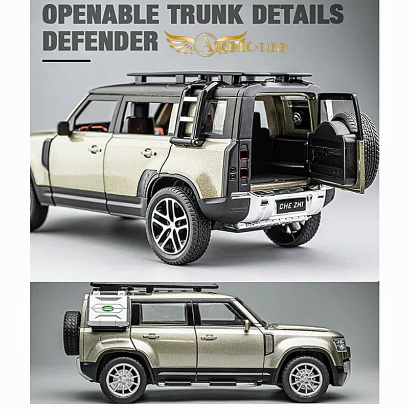 ランドローバー 110 ディフェンダー 1/24 ミニカー 全3色 ライト点灯