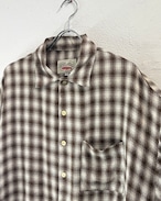 80s STEELHEAD Ombre-Check S/S Rayon Shirt USA製