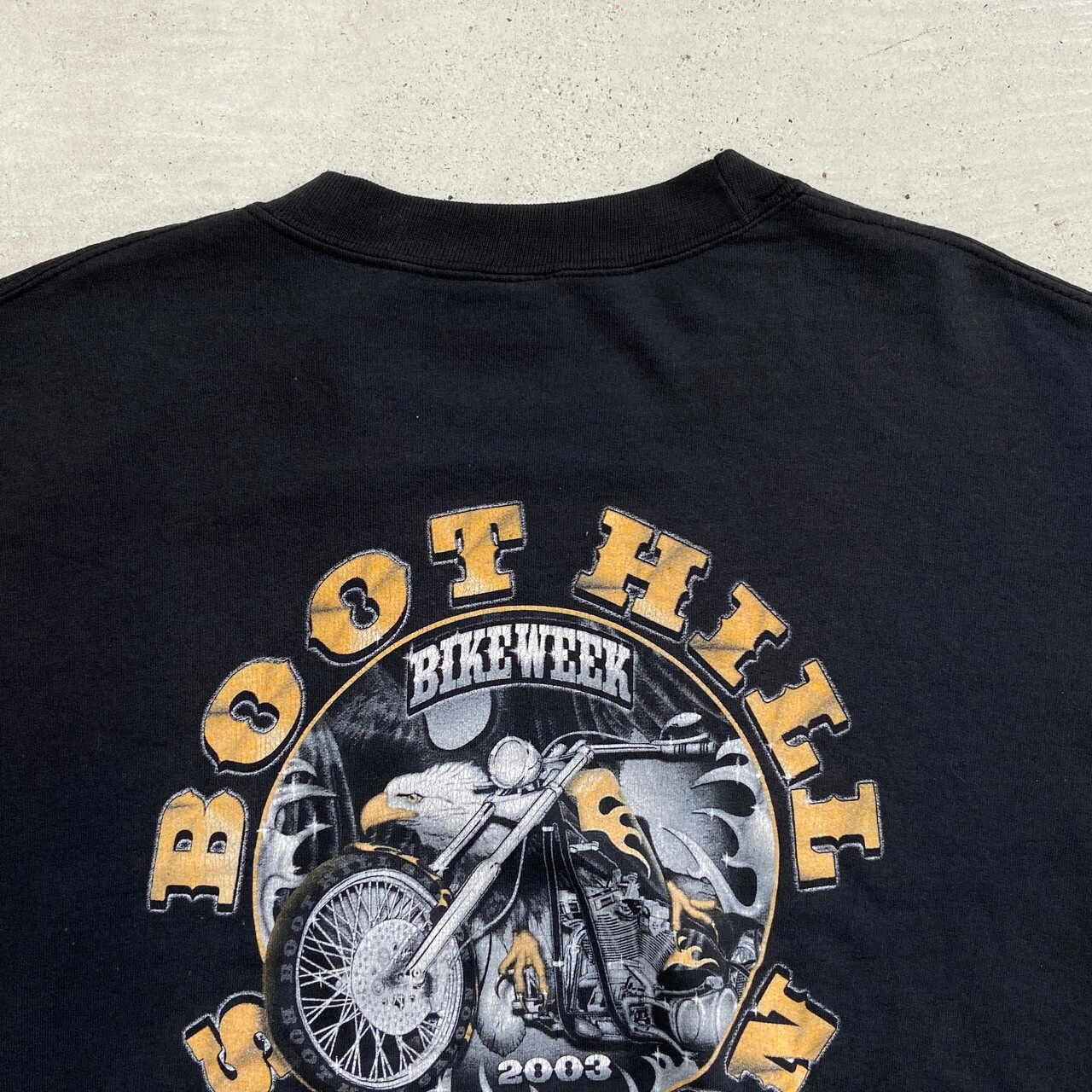 00年代 BOOT HILL バイク モーターサイクル 企業ロゴプリント 