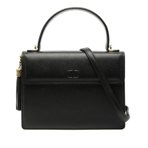 ヴァレンティノ ガラヴァーニ ハンドバッグ ショルダーバッグ 2WAY ブラック レザー レディース VALENTINO 【中古】
