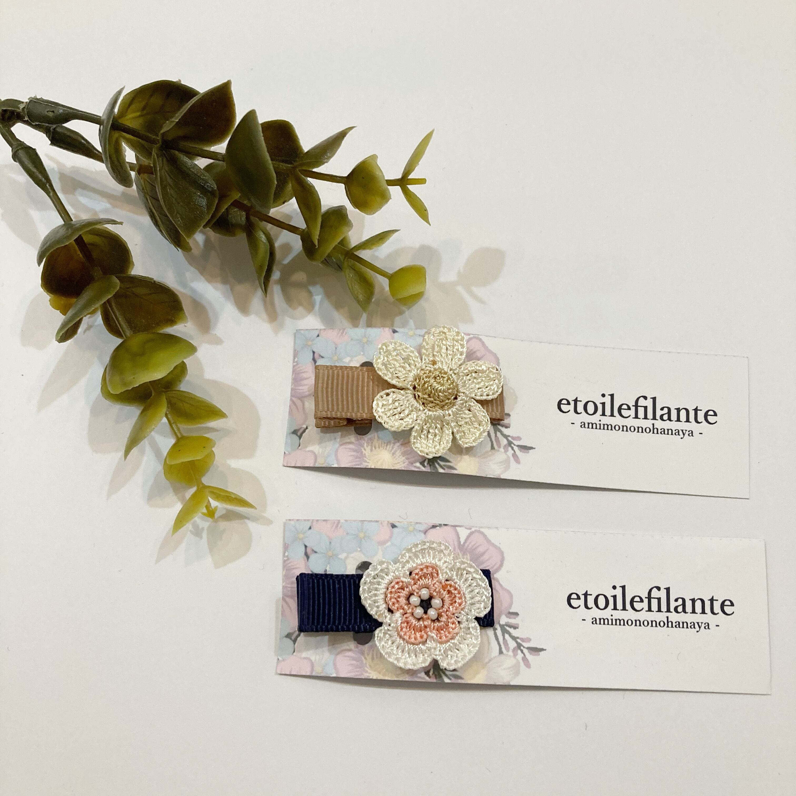 Etoilefilante お花ヘアクリップ 2color Solmu
