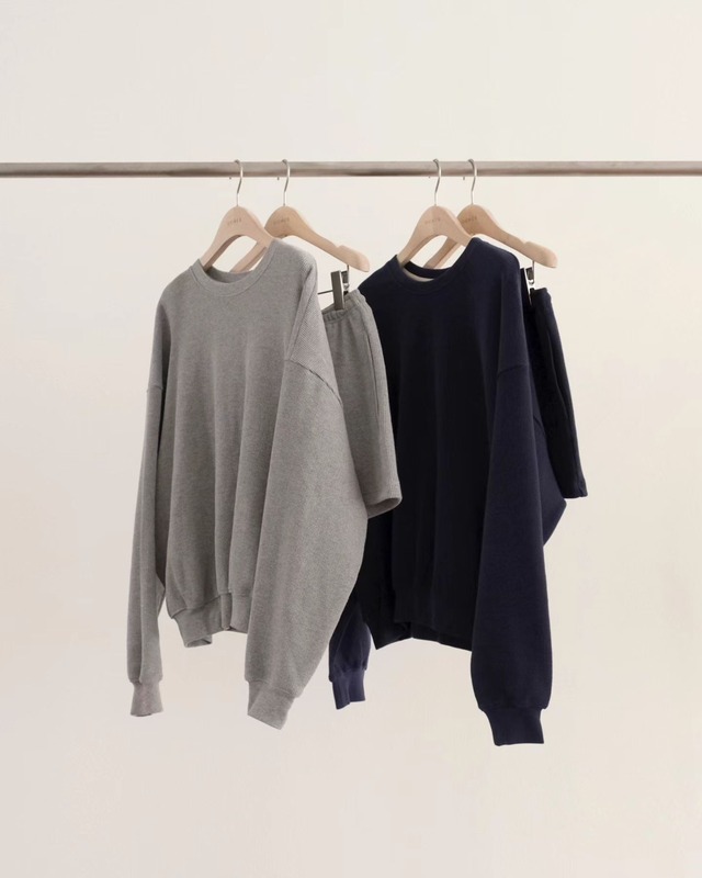(予約) ounce / Waffle banding pants 2color