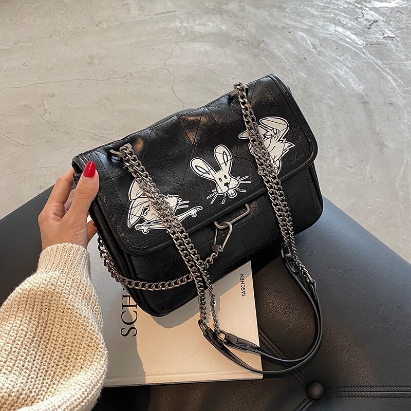 -エンドバッグウィメンズ2020秋冬ニューウェーブバージョンのワイルドな質感、雰囲気のあるファッション、ウエスタンスタイルのメッセンジャーワンダリングバッグ Tiancai_Wing_Bag40126039199