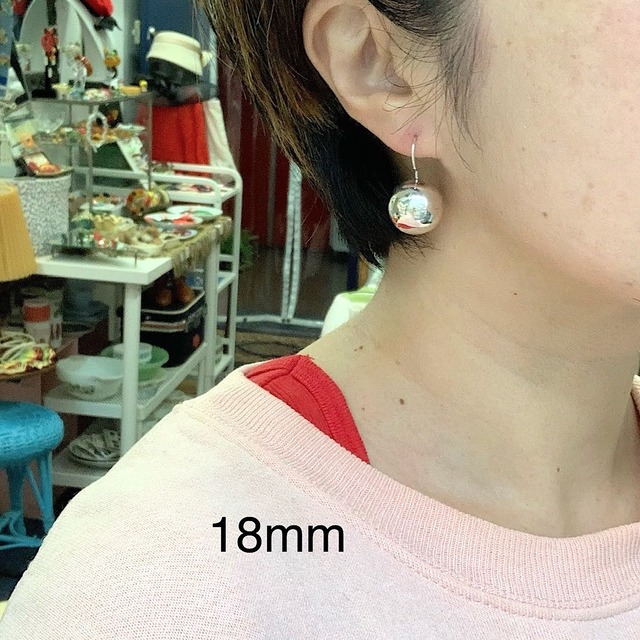 New Mexico 925 18mm ボール フックピアス Milo Antiques Vintage