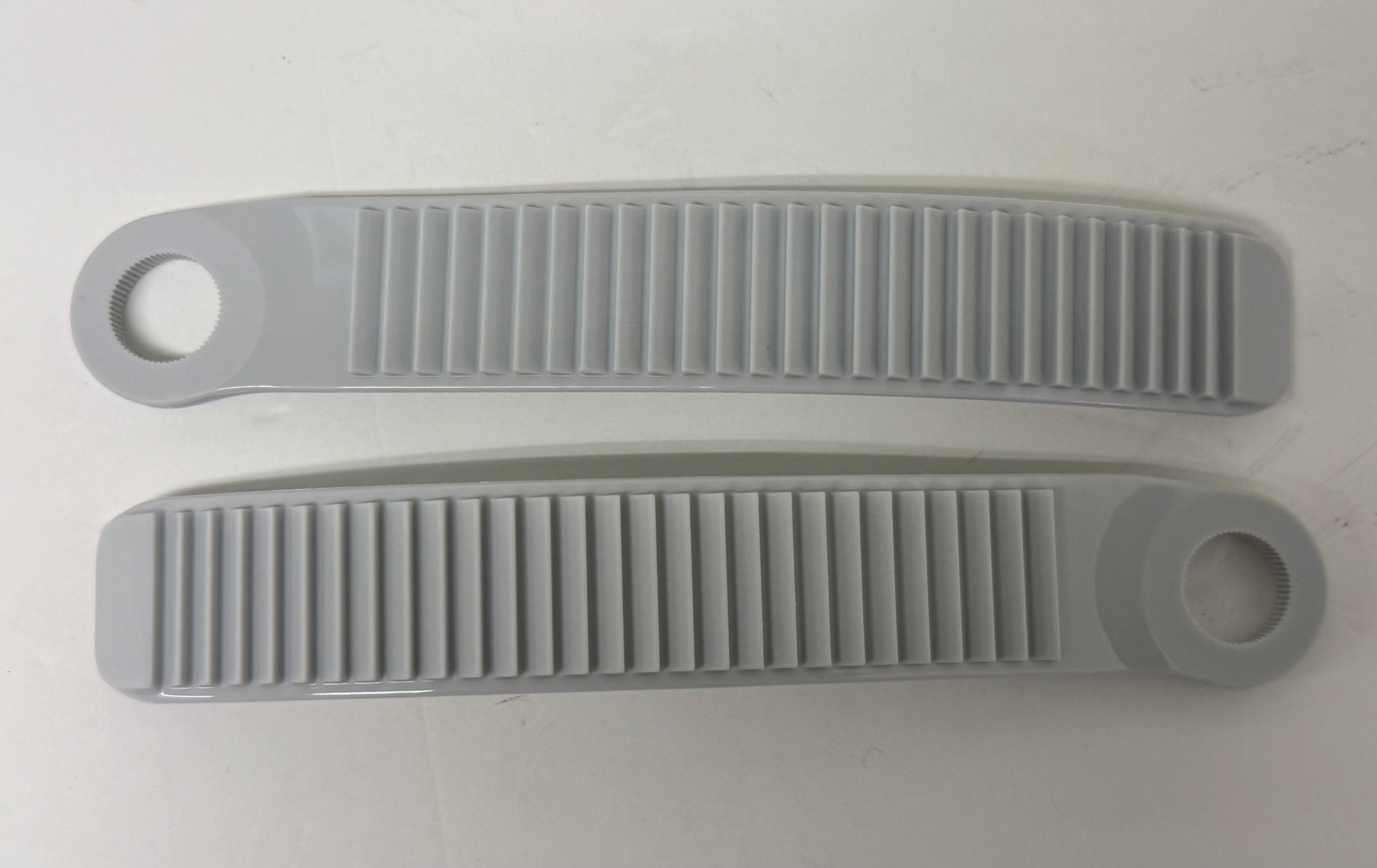 TS-22・new TOOTH STRAP TOE MULTIENTRY white/grey 樹脂ベース用 (1ペア販売)