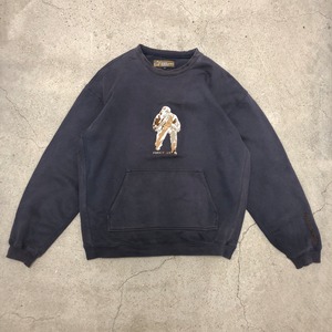 00s RECON/Soldier embroidery Sweat/L/ソルジャー刺繍ロゴ/スウエット/ネイビー/FUTURA/STASH/リーコン