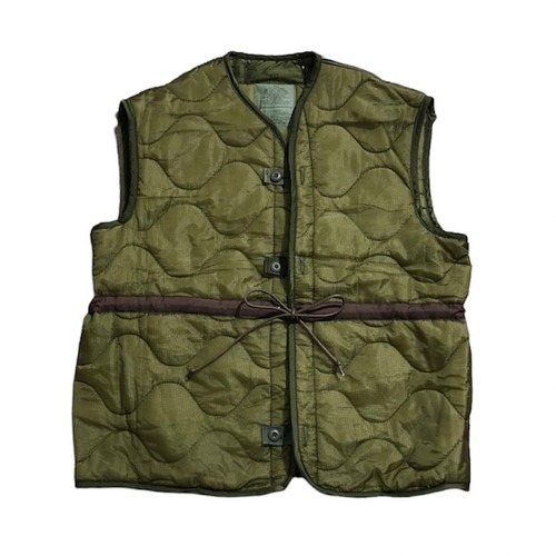 remake U.S.army quilting liner vest (MEDIUM) ①