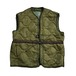 remake U.S.army quilting liner vest (MEDIUM) ①