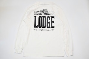 新品 LODGE L/S Pocket T-Shirt -White