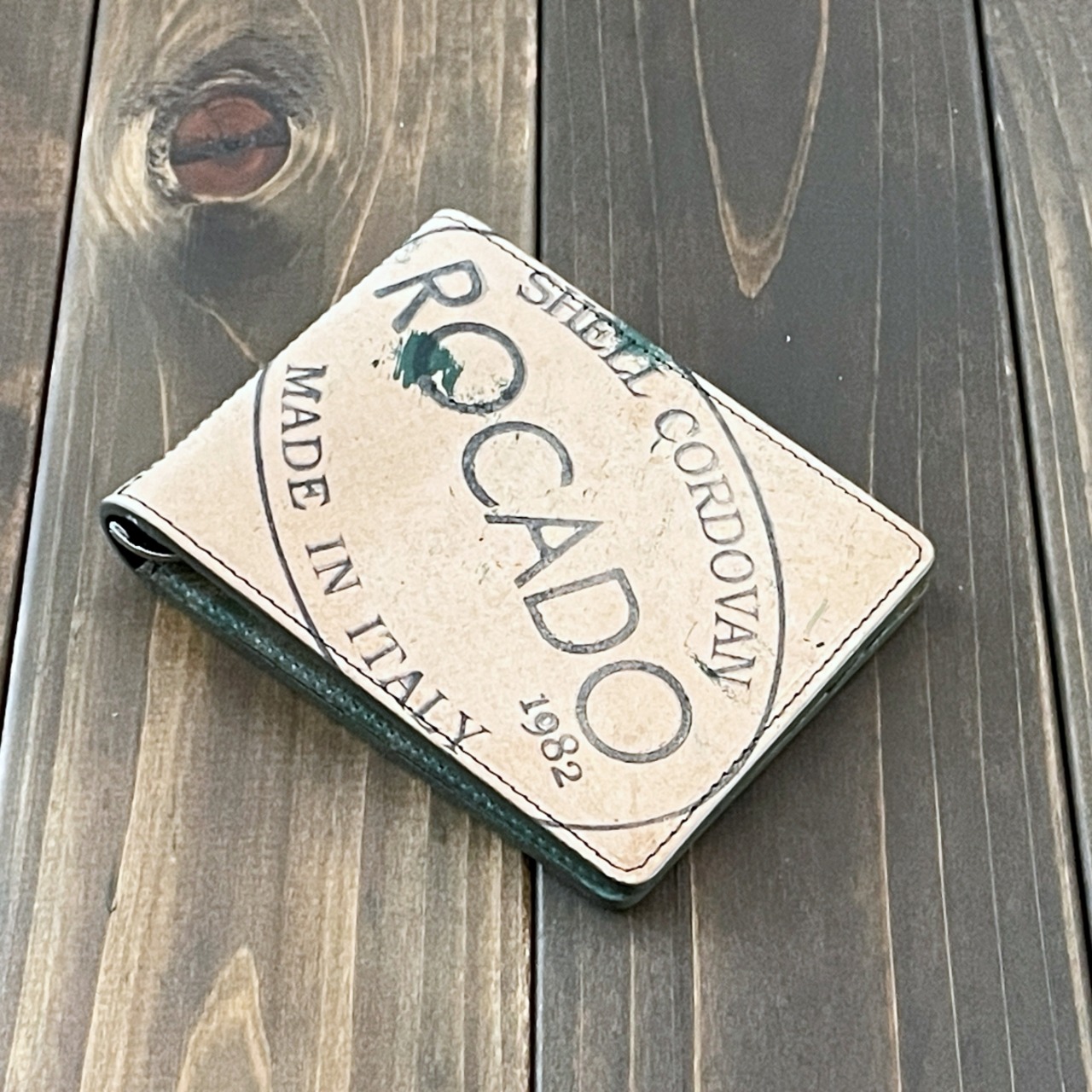 ROCADO ロカド シェルコードバン マネークリップ グリーン