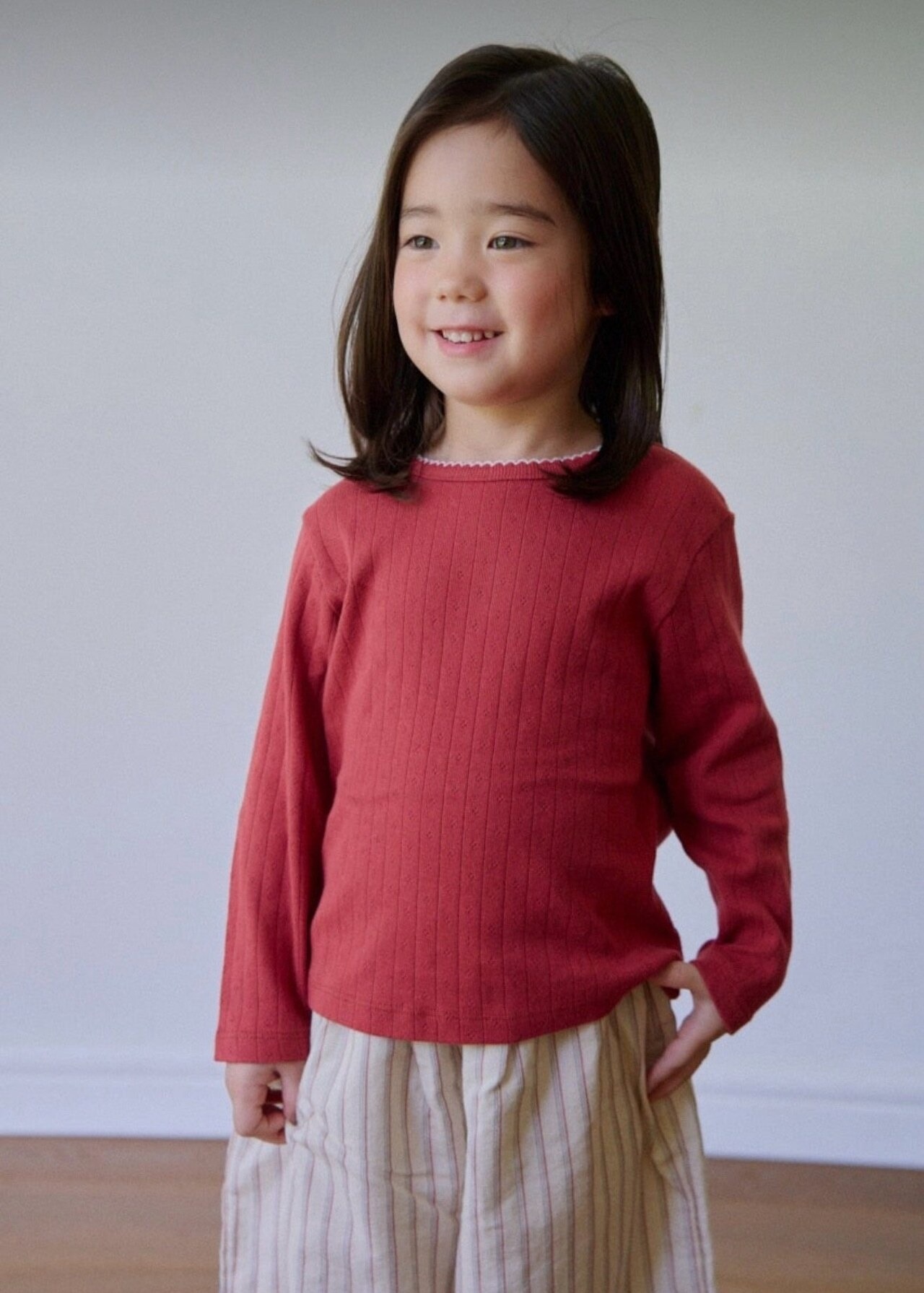 韓国子供服 / 26Autumn / 〖取寄〗ko and ko / ピンコットT / ベビー服 / キッズ服 *XXS~L*
