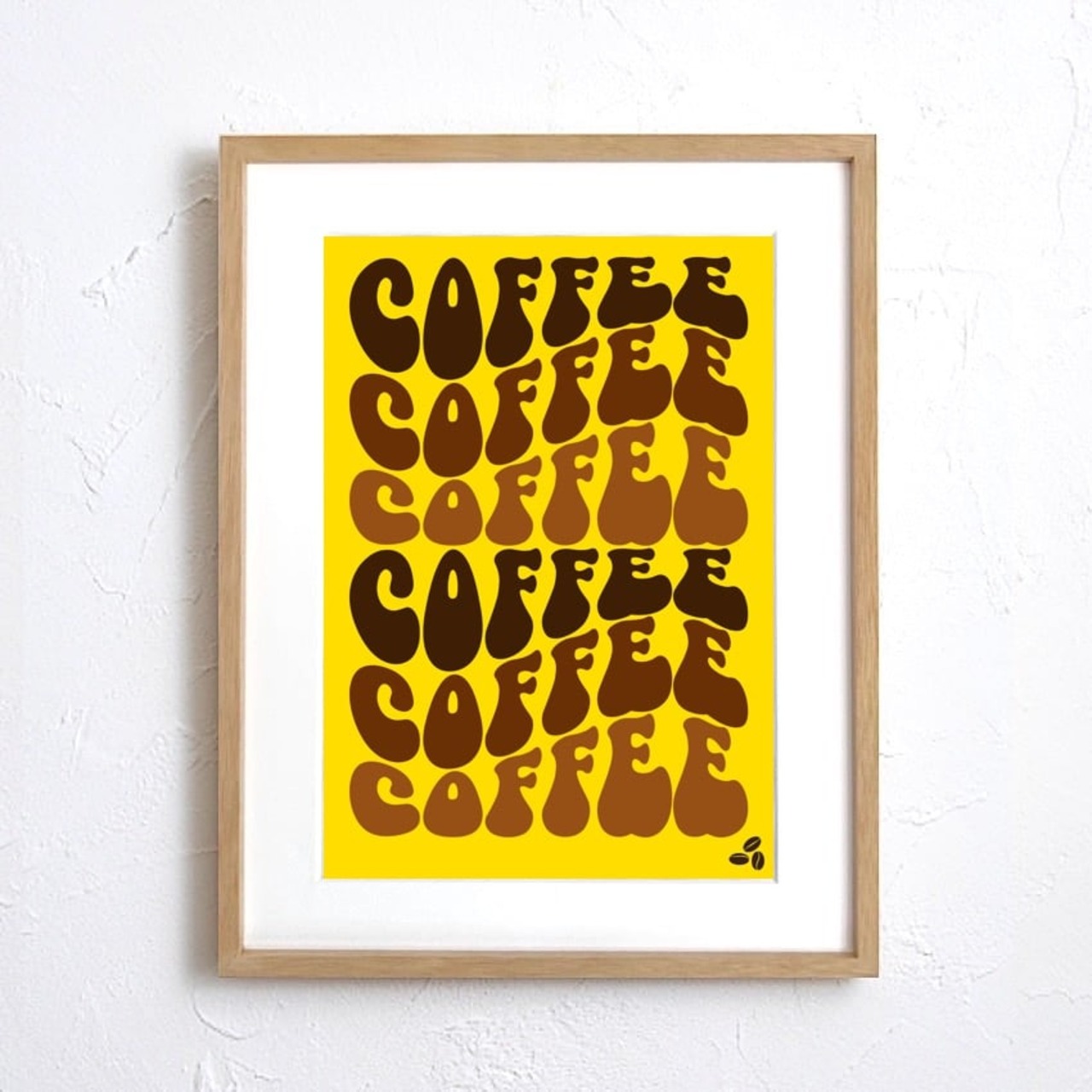 Coffee Groove Poster｜レトロデザイン コーヒー アート｜キッチン カフェ風 インテリア ポスター  A4ポスター