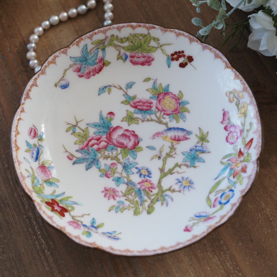 希少　W.Hプラマー　ミントン　チャイニーズツリー　鳥と花　アンティーク 希少 W.Hプラマー ミントン チャイニーズツリー 鳥と花 アンティーク