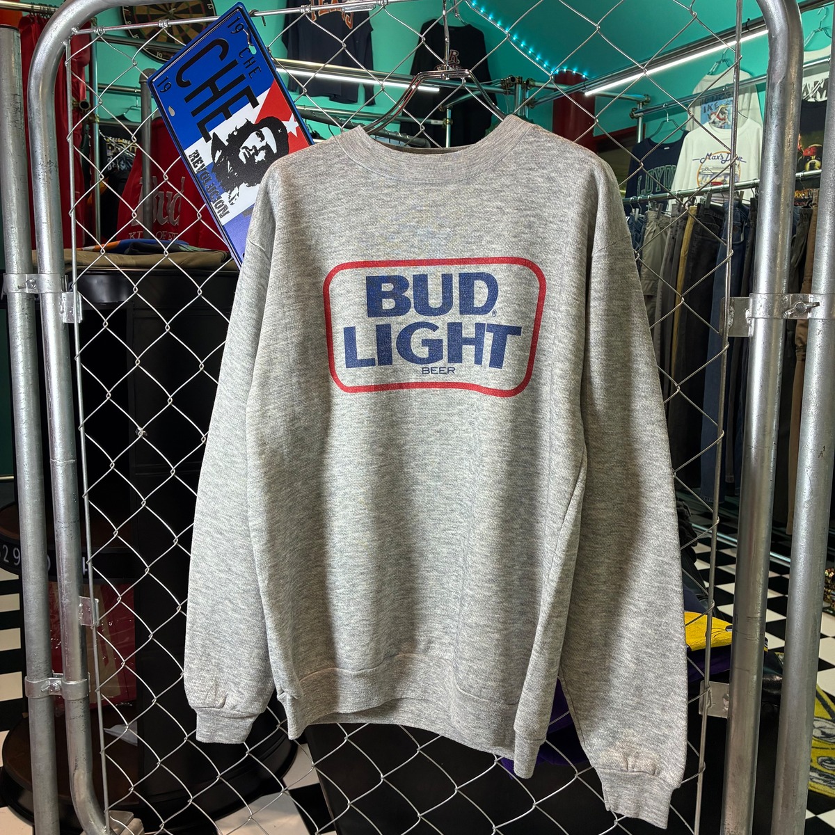 90s BUD LIGHT BEER スウェット バドライト ビール お酒 グレー | 古着 