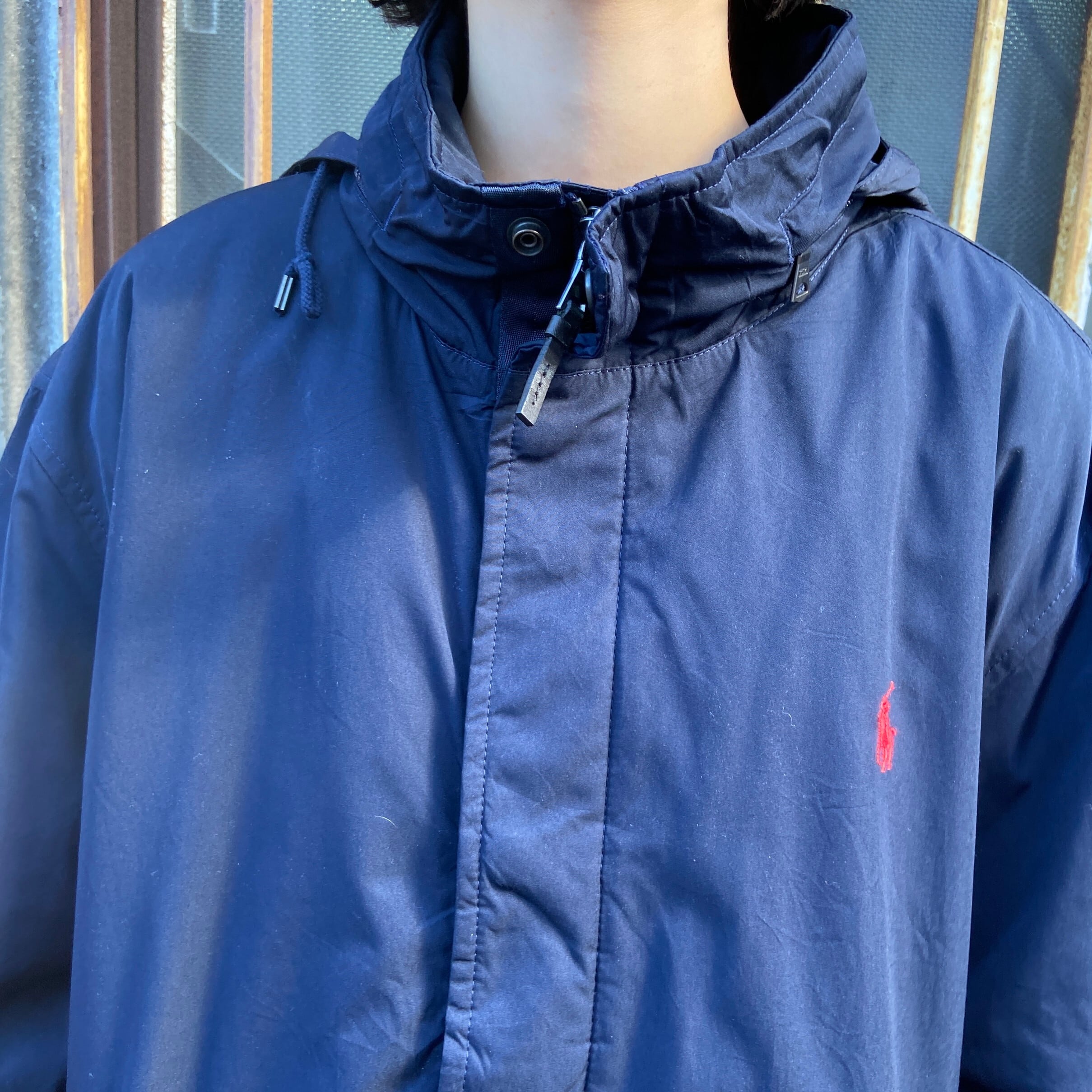 【古着】ポロラルフローレン　ジャンパー ブルゾン　S (日本M〜Ｌ）ネイビー 楽天市場】90s ポロ ラルフローレン スムース 素材 スイングトップ