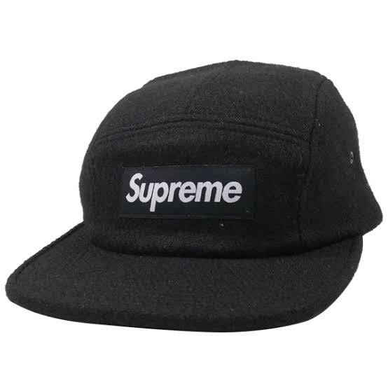 Supreme Harris Tweed Camp Cap 黒