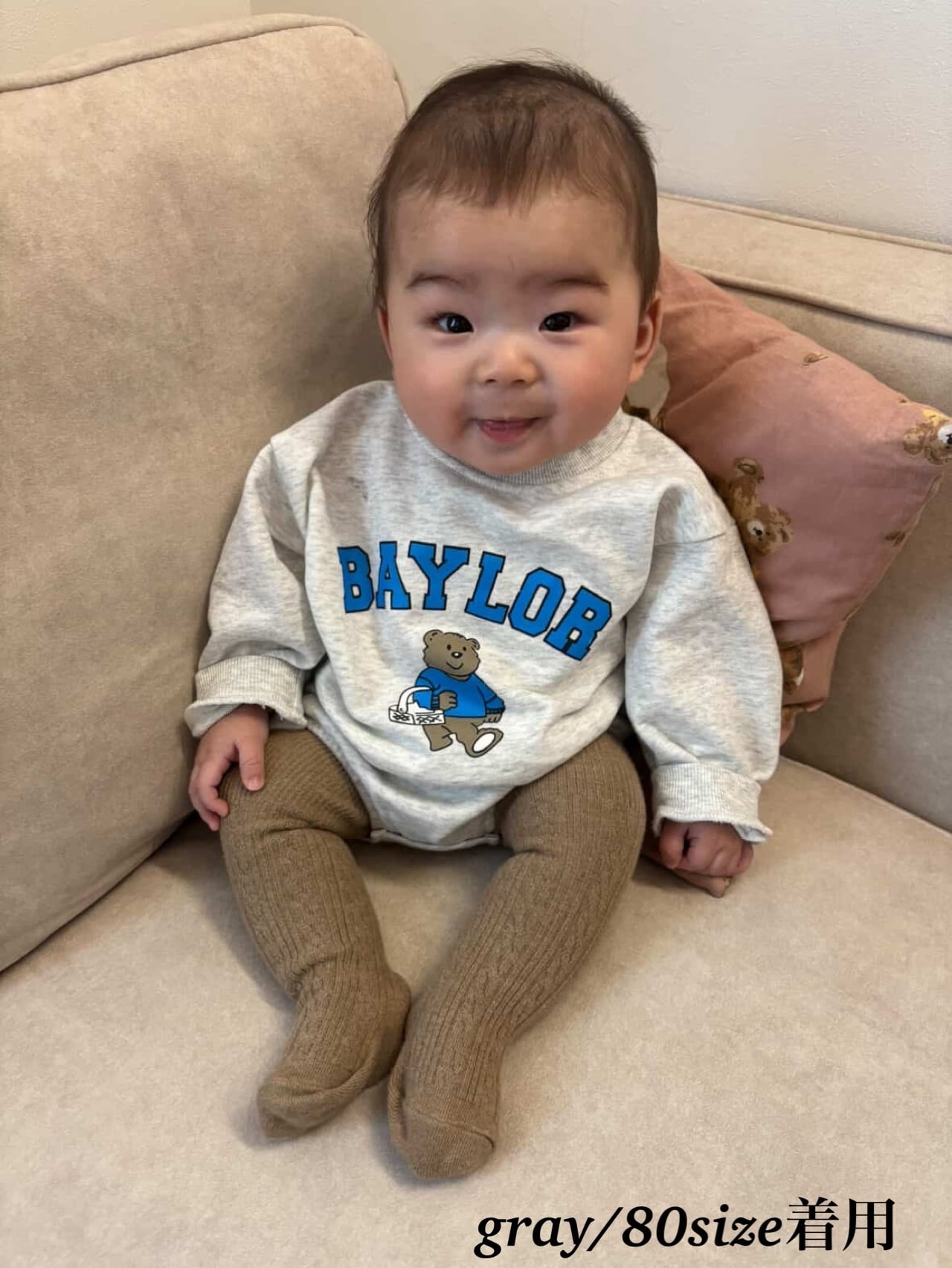 BAYLORベア ロンパース｛60〜90｝ | Blue bell