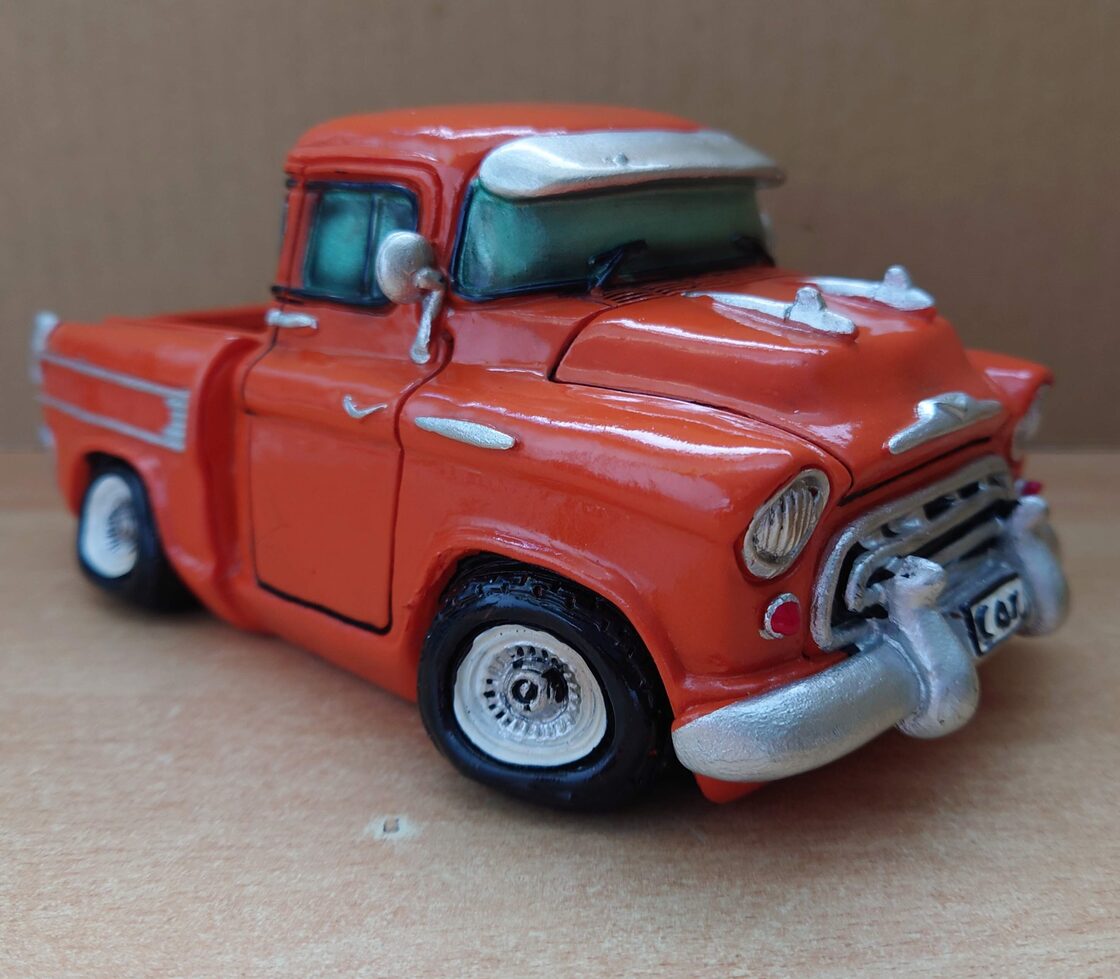 レジン製 貯金箱 アメリカンオールディーズ ピックアップトラック コインバンク | Pay ID