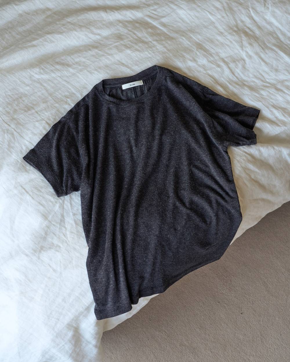 anuke(アンヌーク) Wool Compact T-shirts | サウスオレンジ｜メンズ