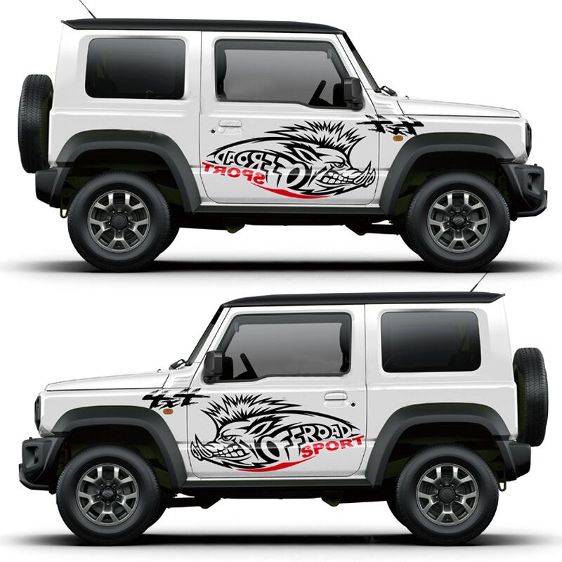 スズキ ジムニー サイド ボディ 4X4 オフロード ステッカー スポーツ 