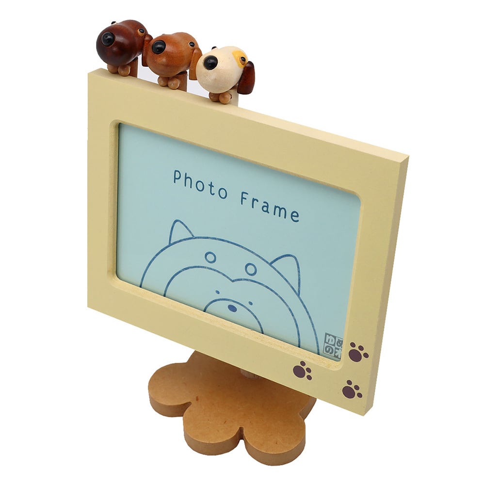 アクションフォトフレーム 犬（18弁） | オルゴールショップ「ゆめの木」