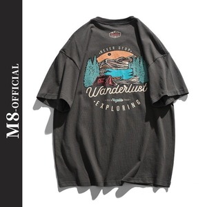 back print T-shirt 4color M0648