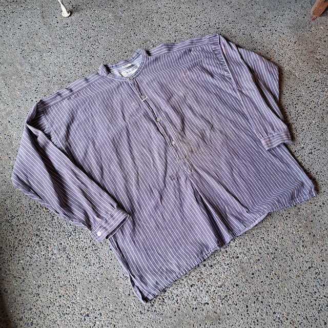 "hard work" ドイツ製 フィッシャーマンシャツ used [309057]