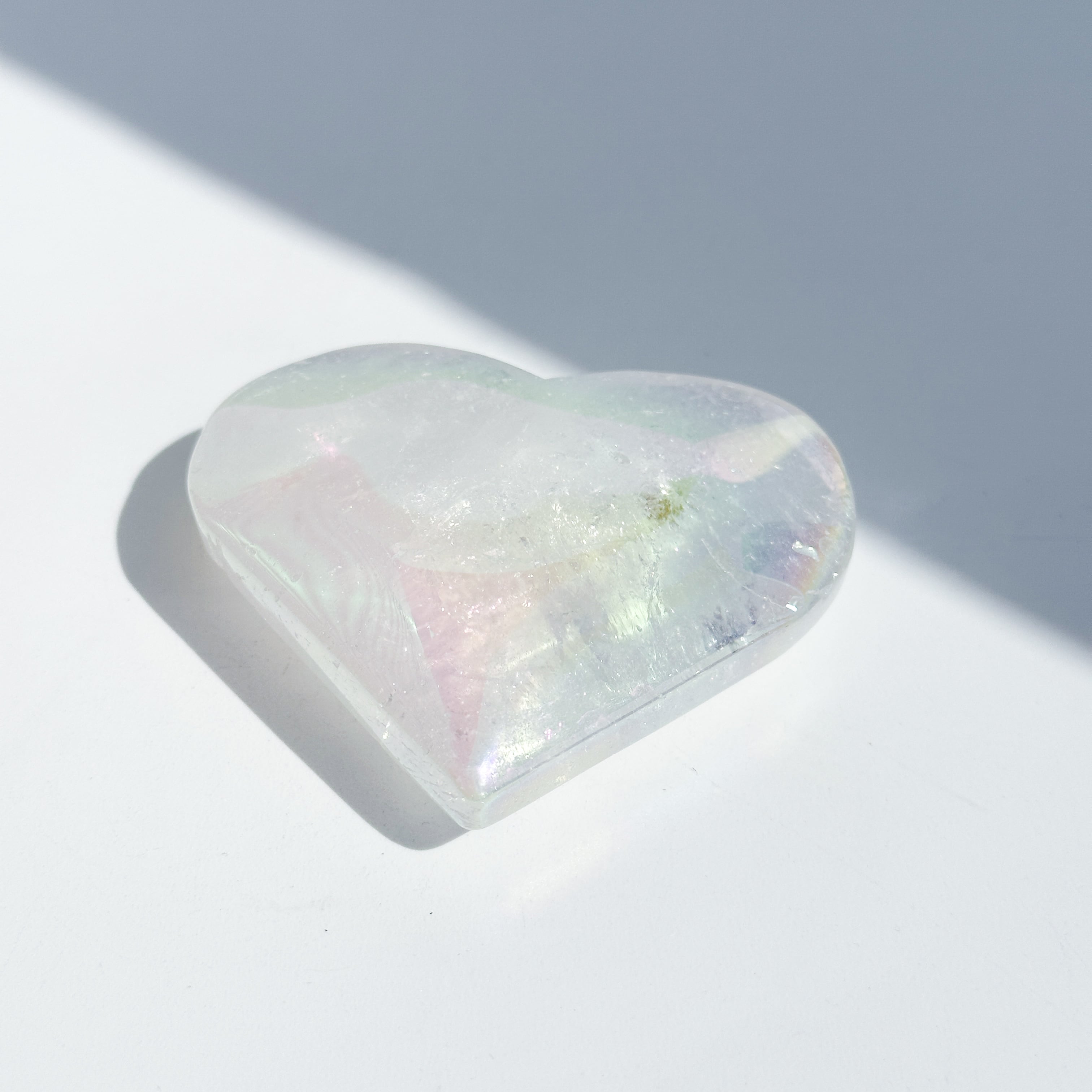 透明感◎エンジェルオーラクォーツ ハート41♡Angel Aura Quartz