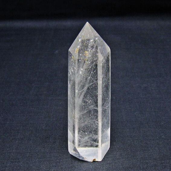 水晶 六角柱 ポイント 置物 一点物 142-11031