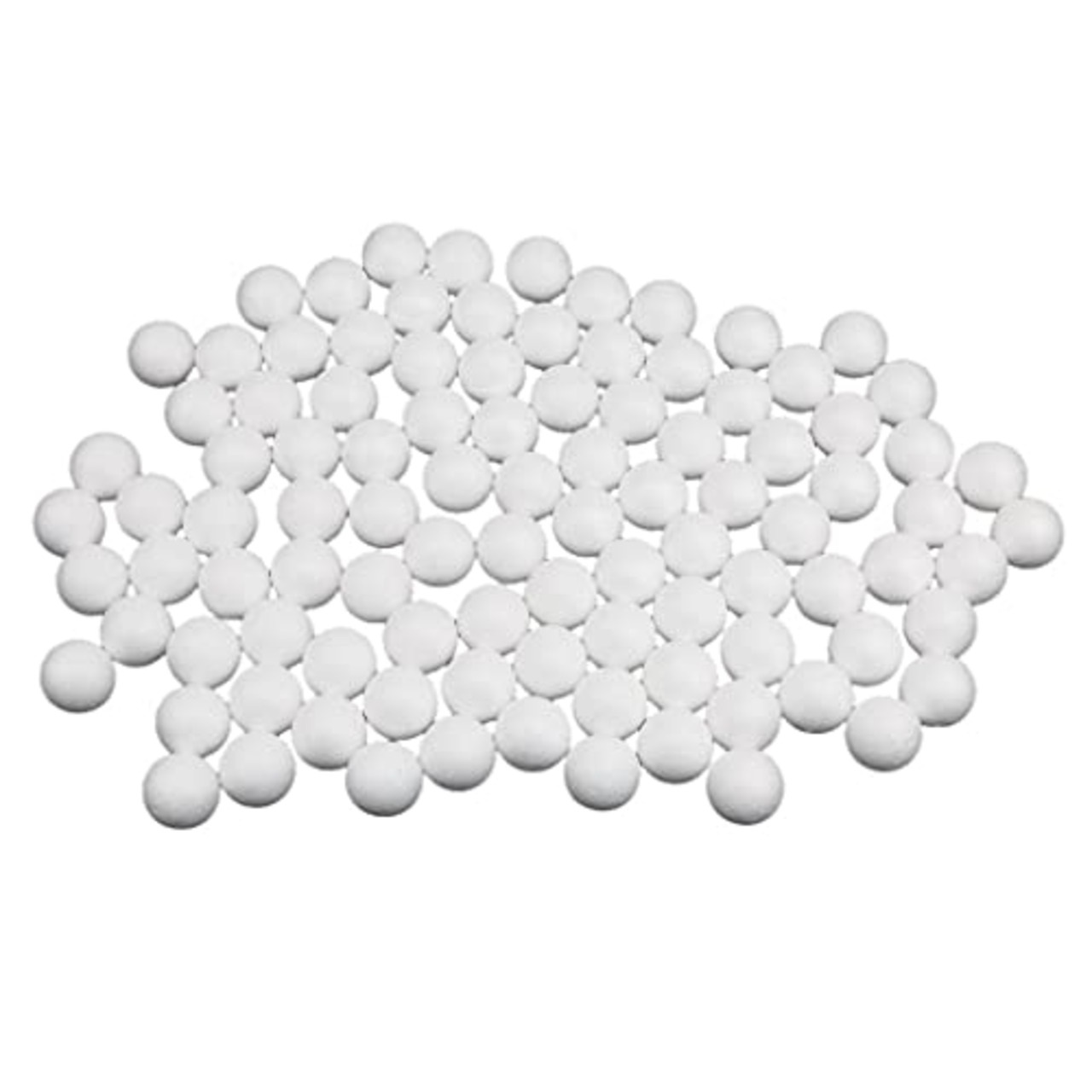 100pcs 25mm ホワイト モデル クラフト 発泡 スチロール 球 ボール