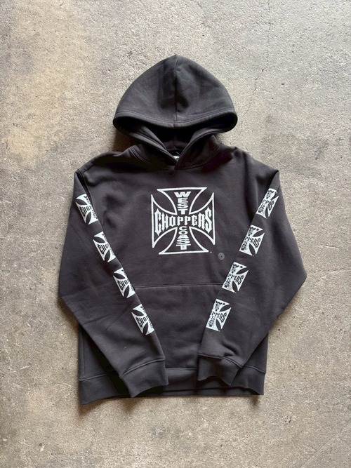 West Coast Choppers Cross Hoodie (vintage black)