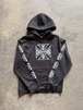 West Coast Choppers Cross Hoodie (vintage black)