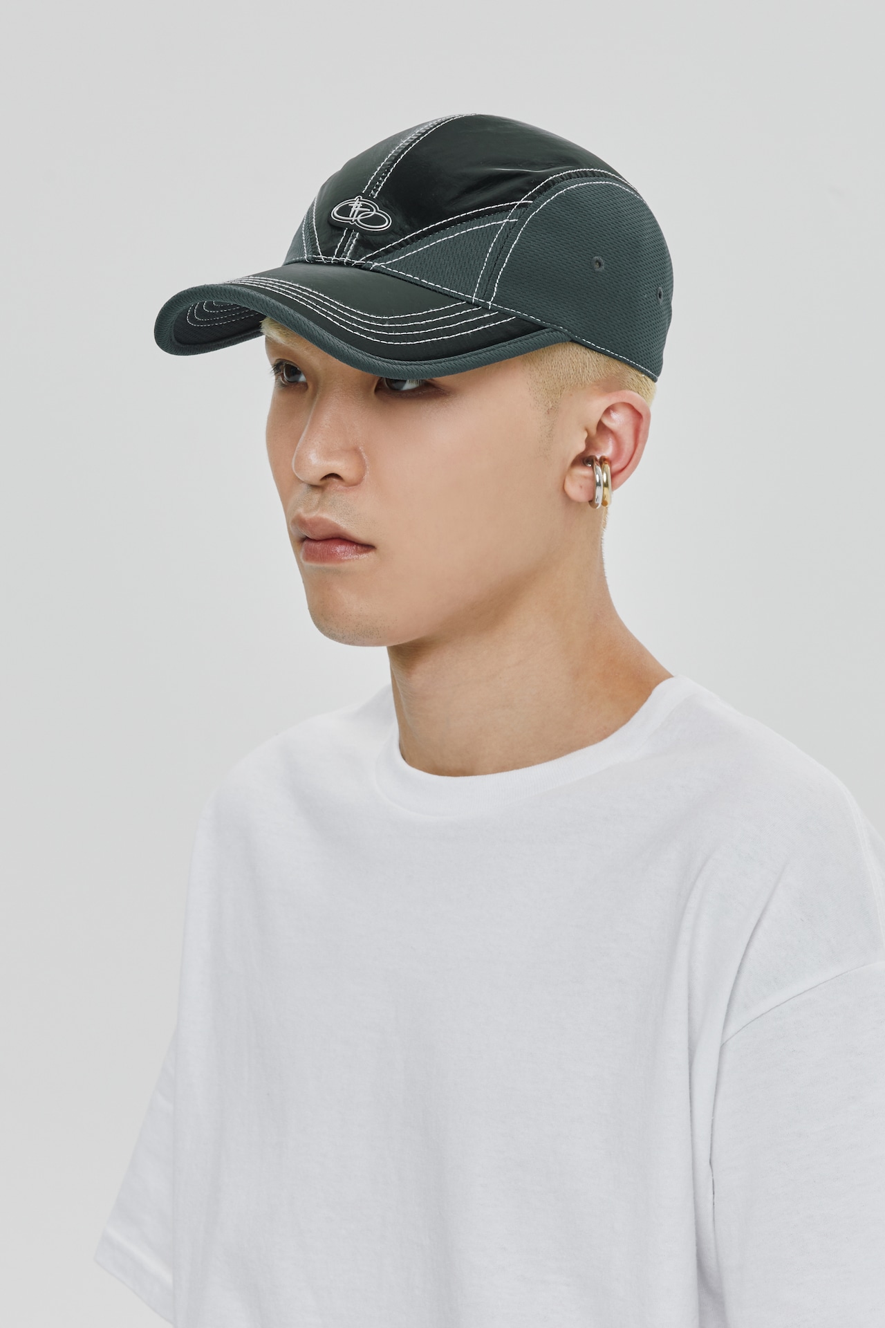 SHINING LOGO BALL CAP_BLACK