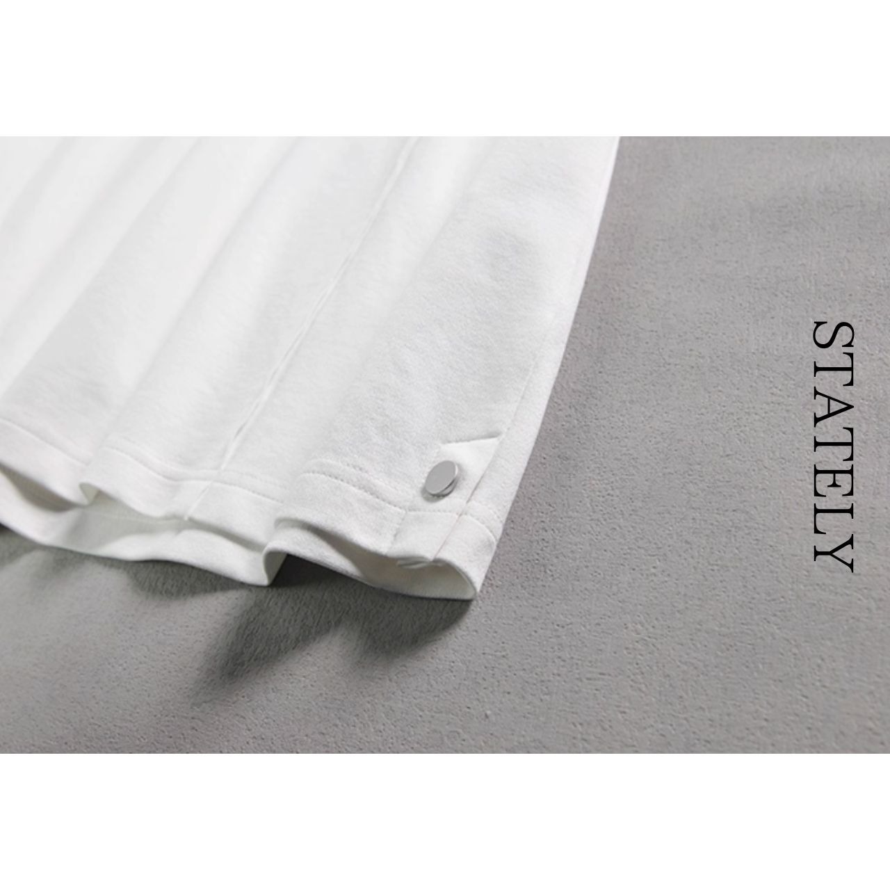 サイドボタンluxuryストリートTシャツ /2color_T223・画像7