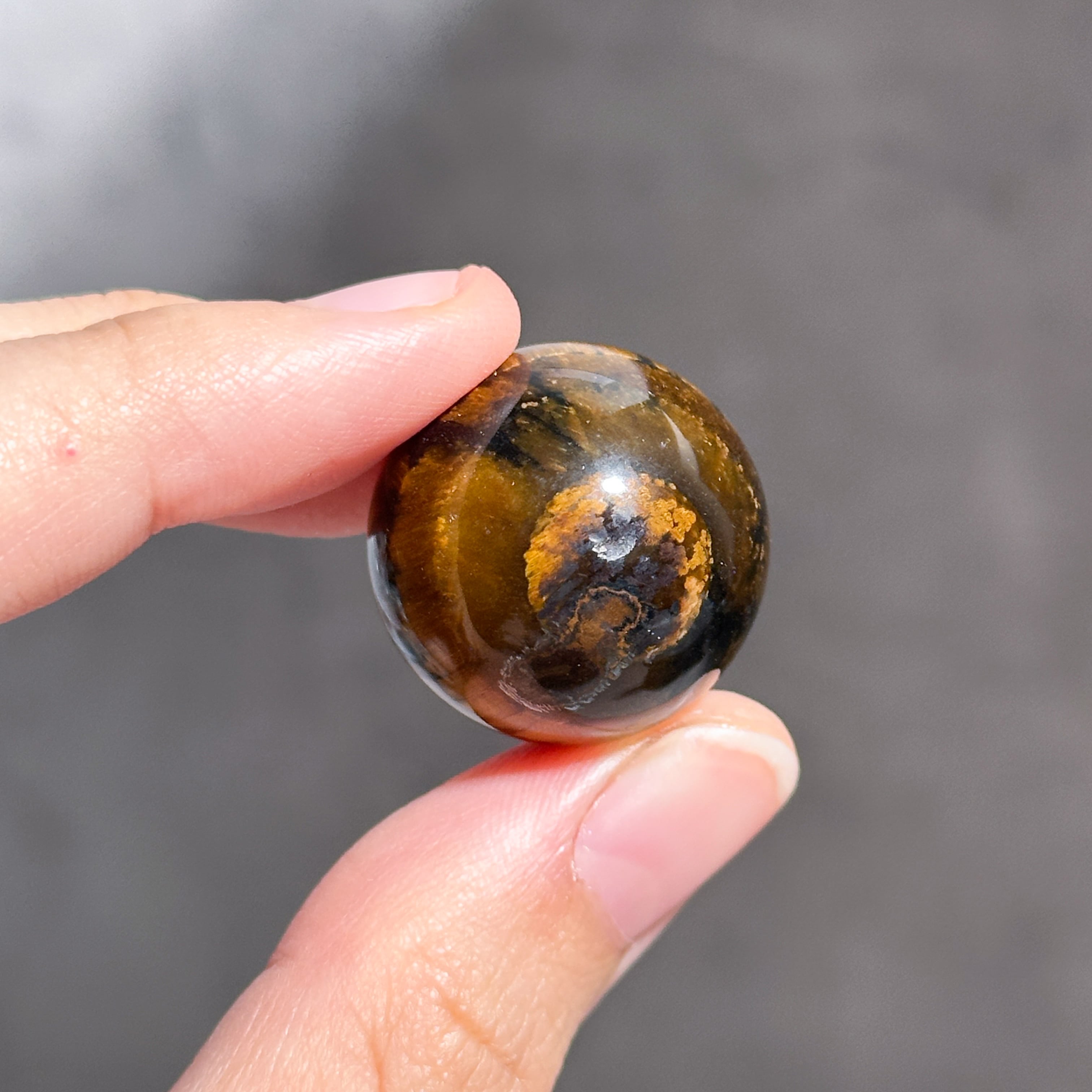 タイガーアイ スフィア（丸玉）51◇ Tiger's eye ◇天然石・鉱物