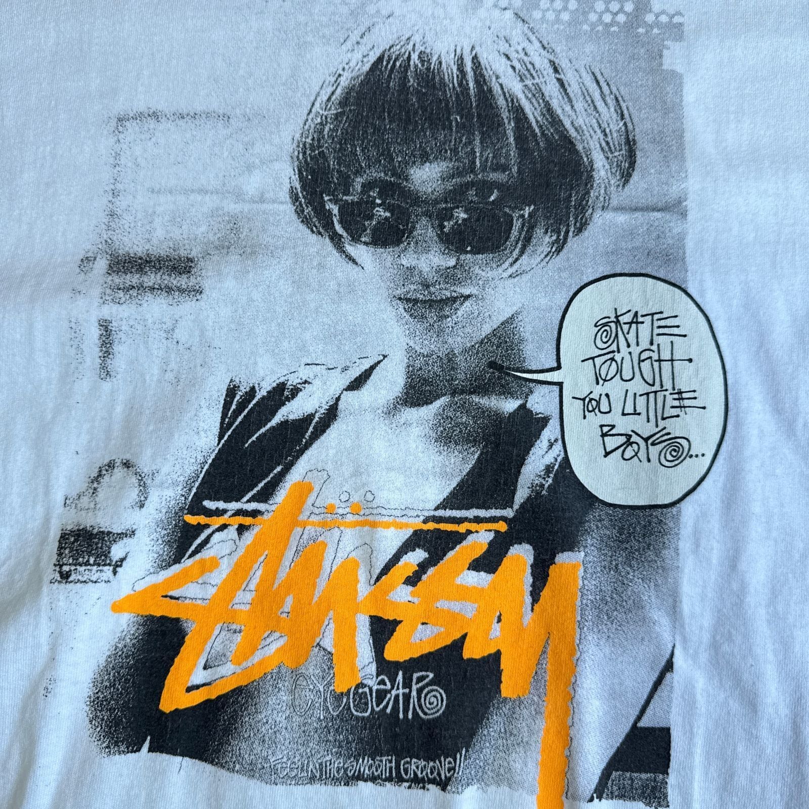 00s STUSSY Naomi Campbell “SKATE TOUGH YOU LITTLE BOY” フォト
