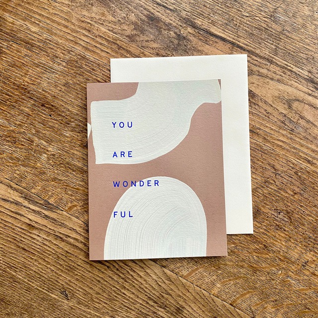 You Are Wonderful_MOGLEA hand-painted card