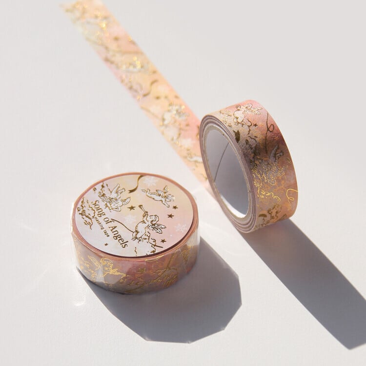 BOKI】マスキングテープ Song of Angels Gold Foil Masking Tape