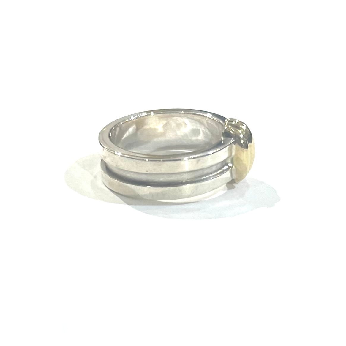 TIFFANY&CO】2201希少サイズ15号18K金 グルーブド ウィズ リング