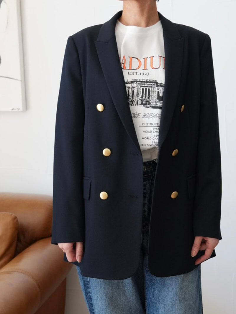 【SALE】240s. passione パシオーネ ブレザー(navy/black) (36422)