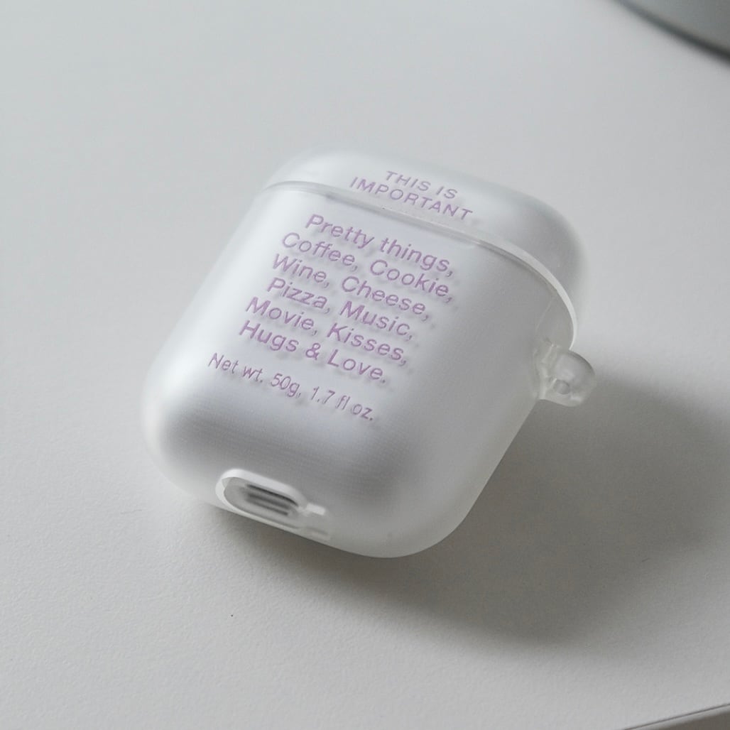 t.e.a】things (lavender) / airpods 1/2 エアポッズ