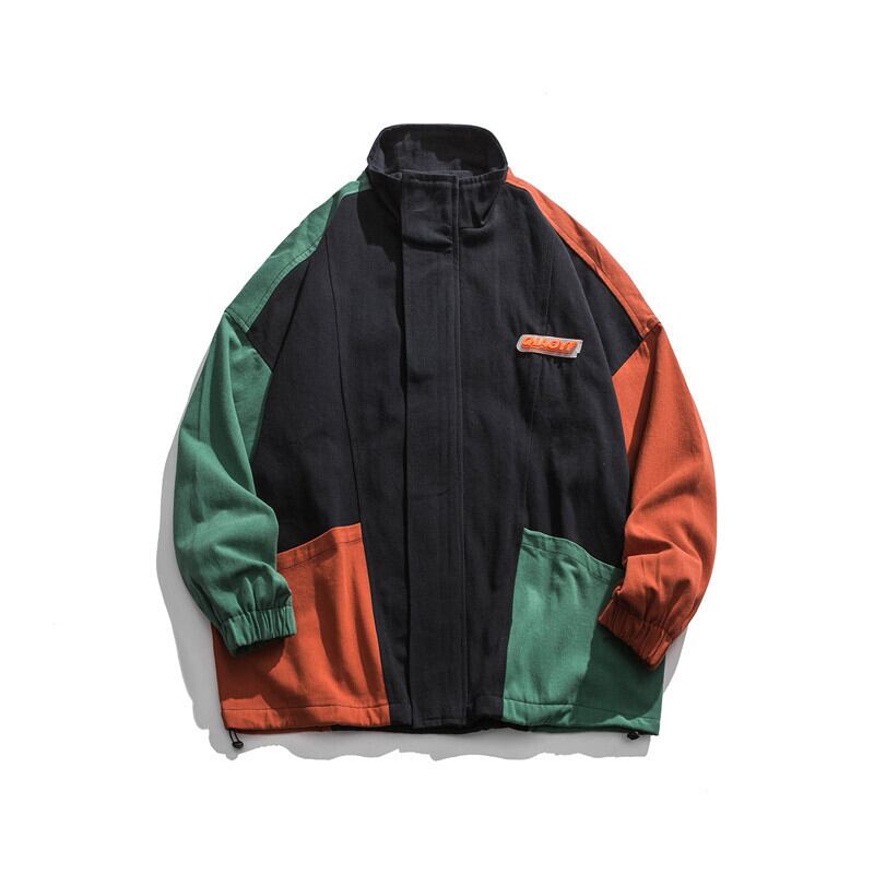 Yidaoヴィンテージ秋新作ルーズカジュアルイーズヒップホップスタイルメンズトレンドカラーマッチングマルチポケットカーディガンジャケット-Alibaba オータム 秋物 ビンテージ ポケット多め hip6-161179769582746